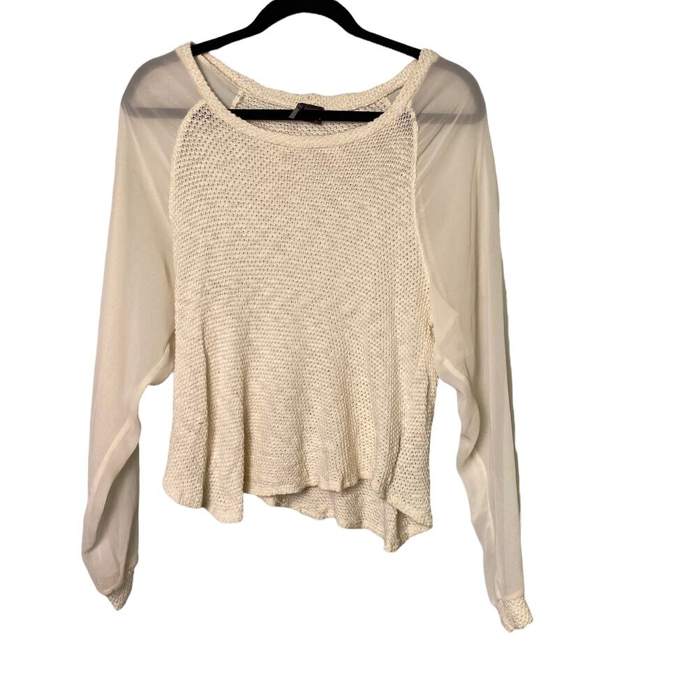 Urban Outfitters Sparkle and Fade Cream Knit Pullover